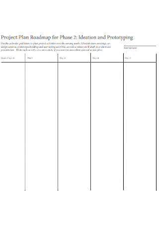 Project Plan Roadmap Tewmplate