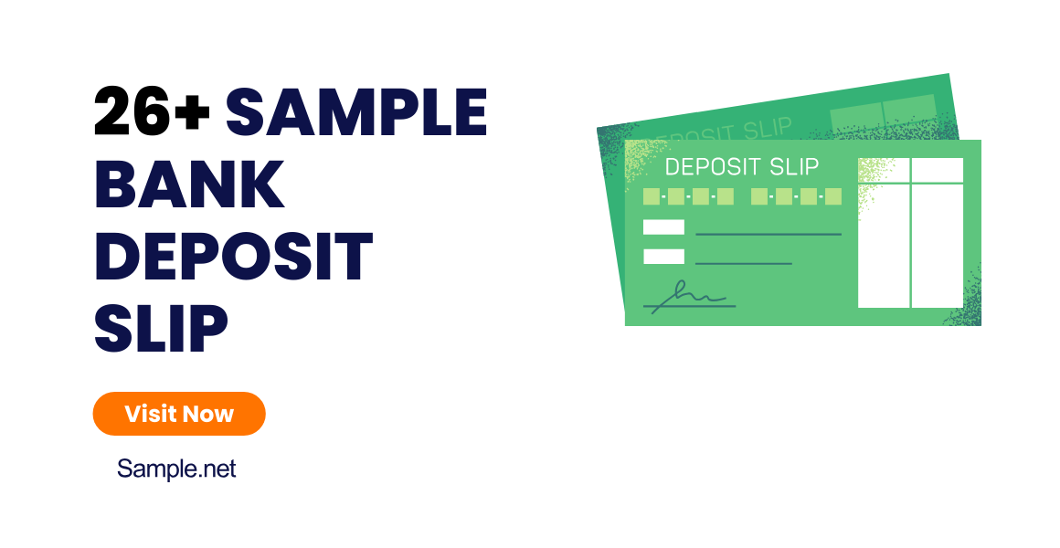 sample bank deposit slip