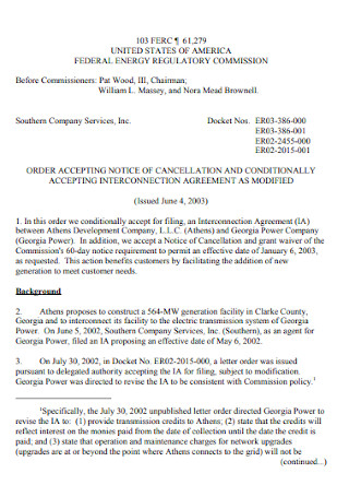 Service Contract Cancellation Letter Sample from images.sample.net