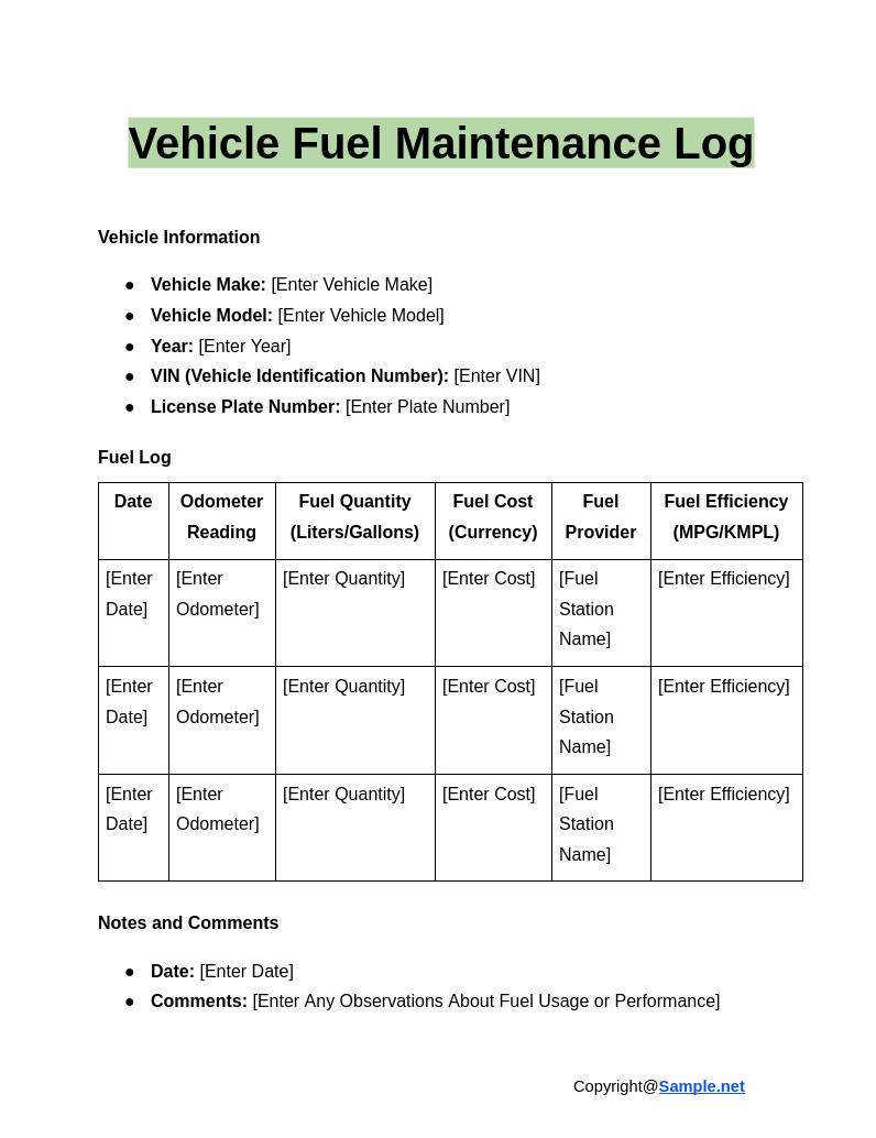 Vehicle Fuel Maintenance Log Google Docs 12 10 2024 10 40 AM