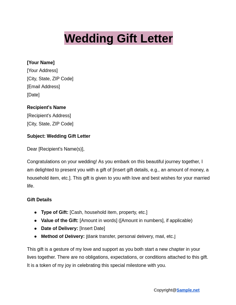 Wedding Gift Letter Google Docs 12 10 2024 10 38 AM