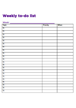 50 Printable To Do List Checklist Templates In Pdf Ms Word