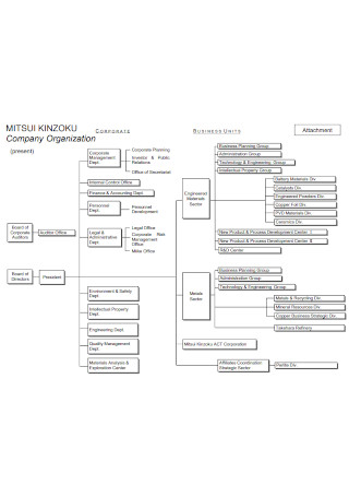 Corporate Business Structure Chart