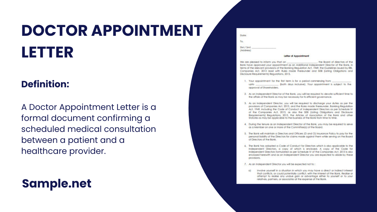 Doctor Appointment Letter