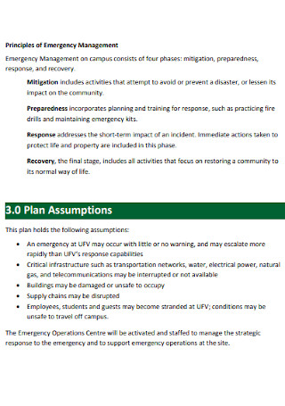 Emergency Management Plan