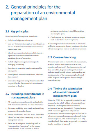 Environmental Management Plan