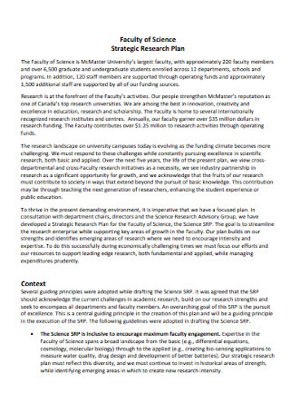 research plan for faculty position pdf
