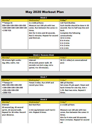 Monthly Workout Plan Template from images.sample.net
