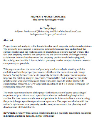 Property Market Analysis Template