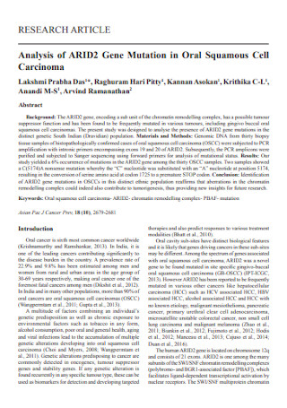 Research Article Analysis Template