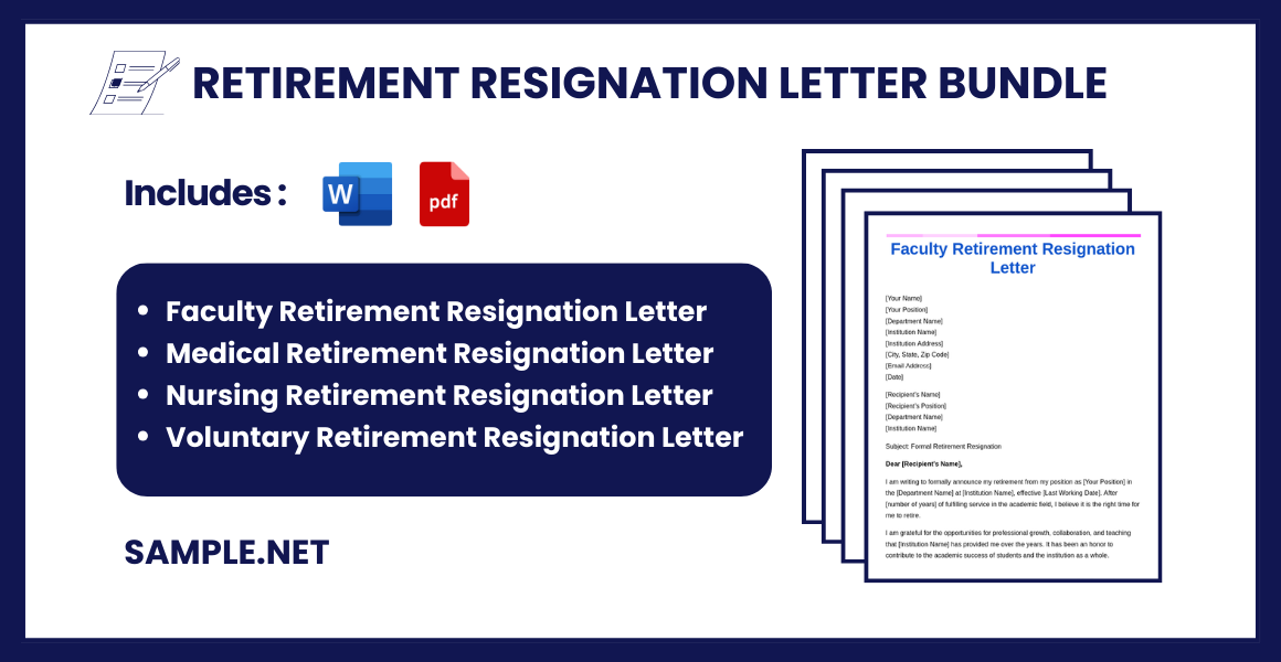 retirement resignation letter