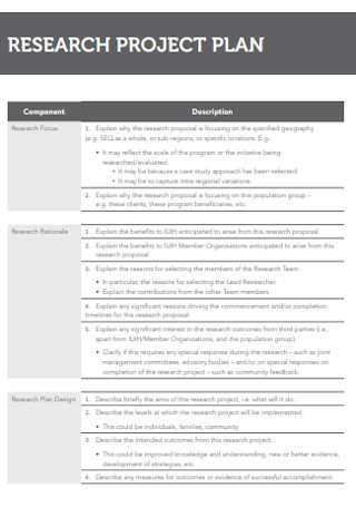 research plan example pdf