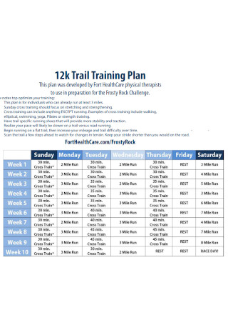 Traiil Training Plan