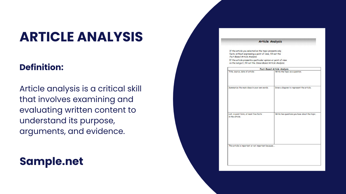 article analysis