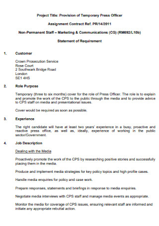 Commercial Assignment Contract