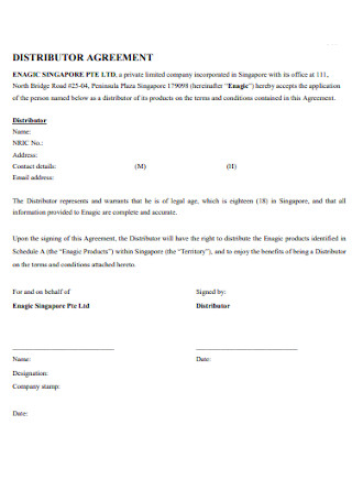 34  SAMPLE Distributor Agreement Templates in PDF MS Word