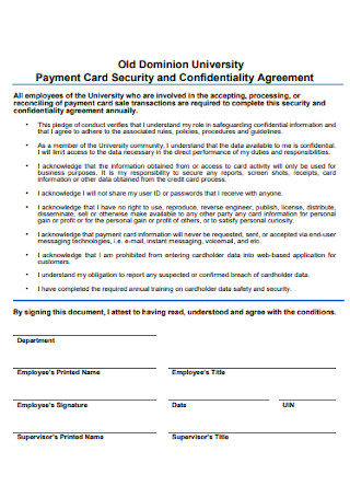 Confidentiality Agreement and Confidentiality Agreement