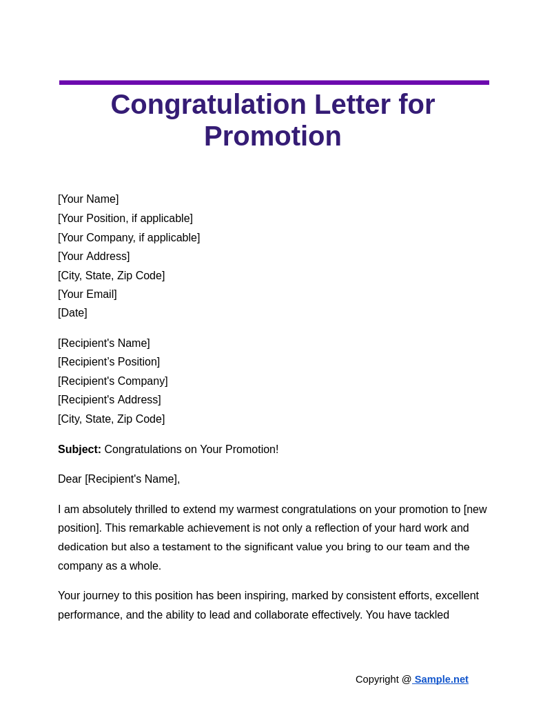 Congratulation Letter for Promotion Google Docs 10 22 2024 03 51 PM