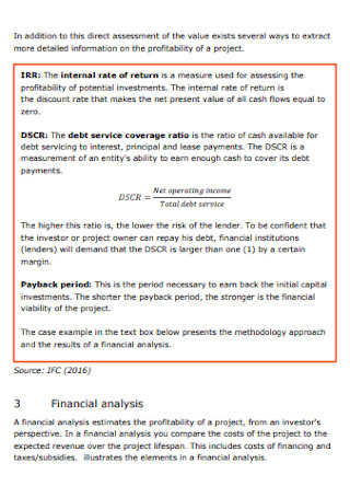 Economic and Financial Analysis