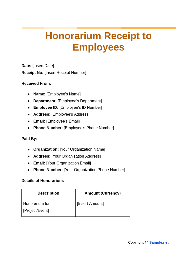 Honorarium Receipt to Employees Google Docs 10 22 2024 03 44 PM