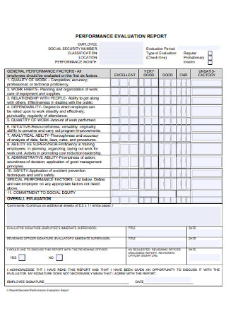 32 SAMPLE Evaluation Report Templates In PDF MS Word