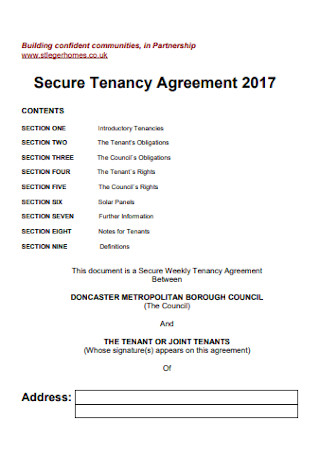 Secure Tenancy Agreement Example