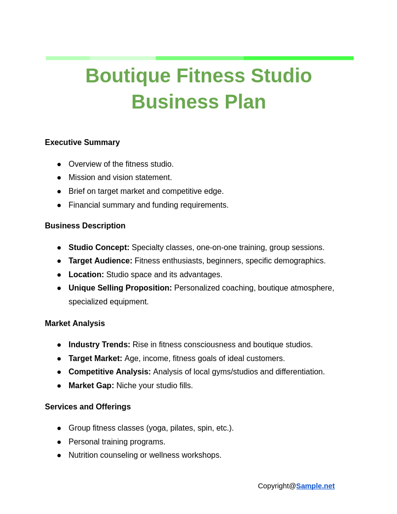 Boutique Fitness Studio Business Plan Google Docs 11 12 2024 10 45 AM