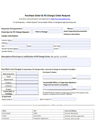 Business Purchase Order Form
