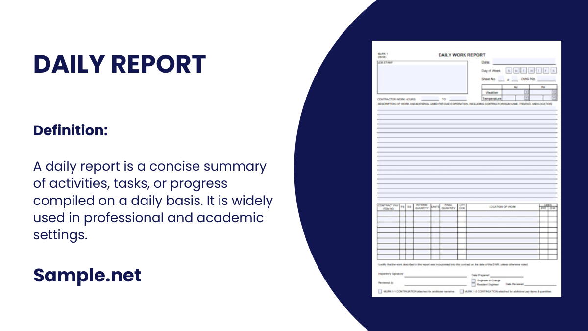 daily report