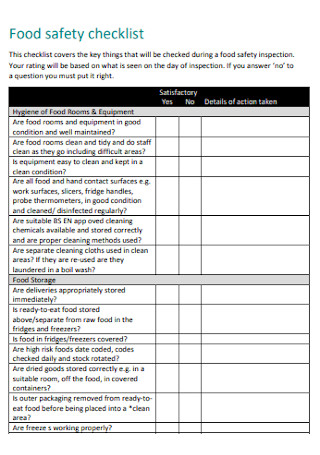 50 SAMPLE Safety Checklists In PDF MS Word
