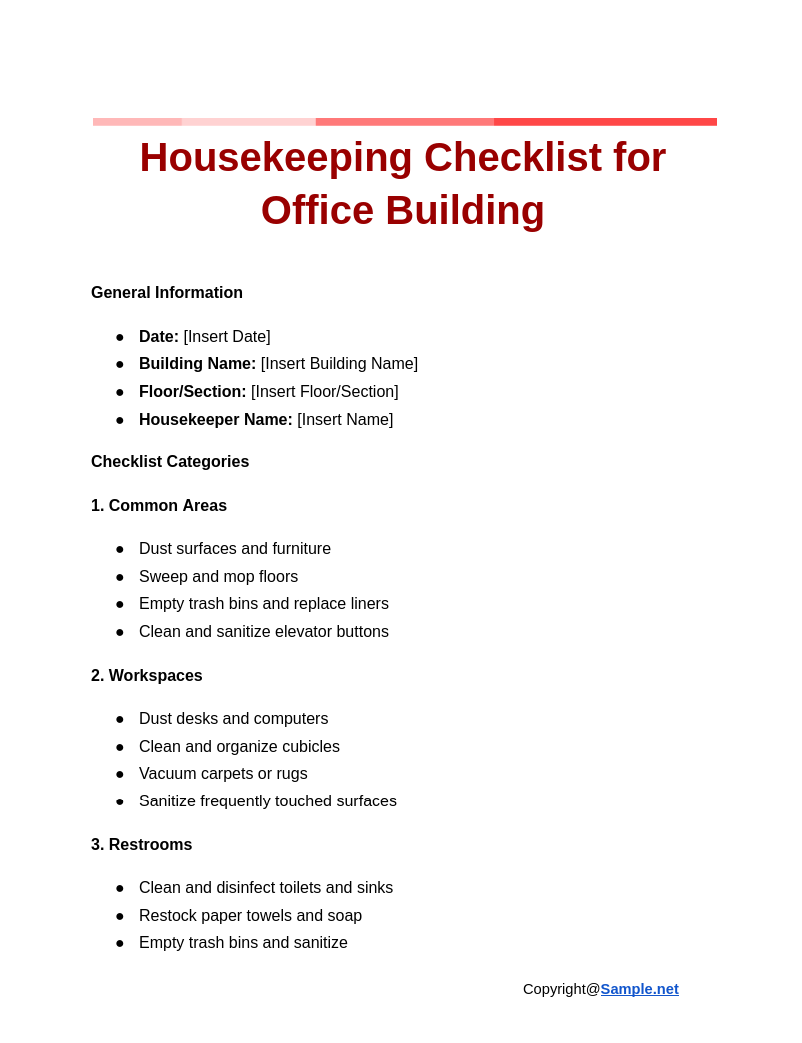 Housekeeping Checklist for Office Building Google Docs 11 12 2024 10 42 AM