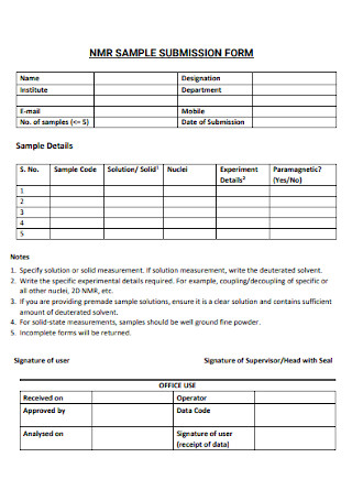 Institute Submission Form