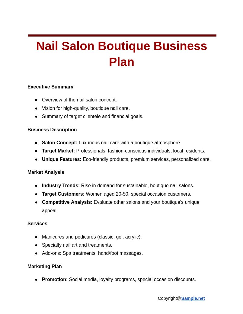 Nail Salon Boutique Business Plan Google Docs 11 12 2024 10 46 AM