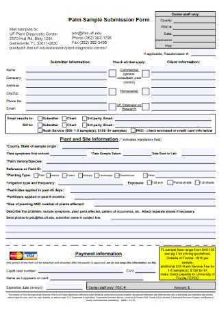 Palm Submission Form