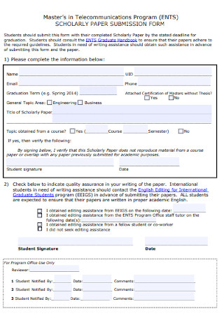 Paper Submission Form