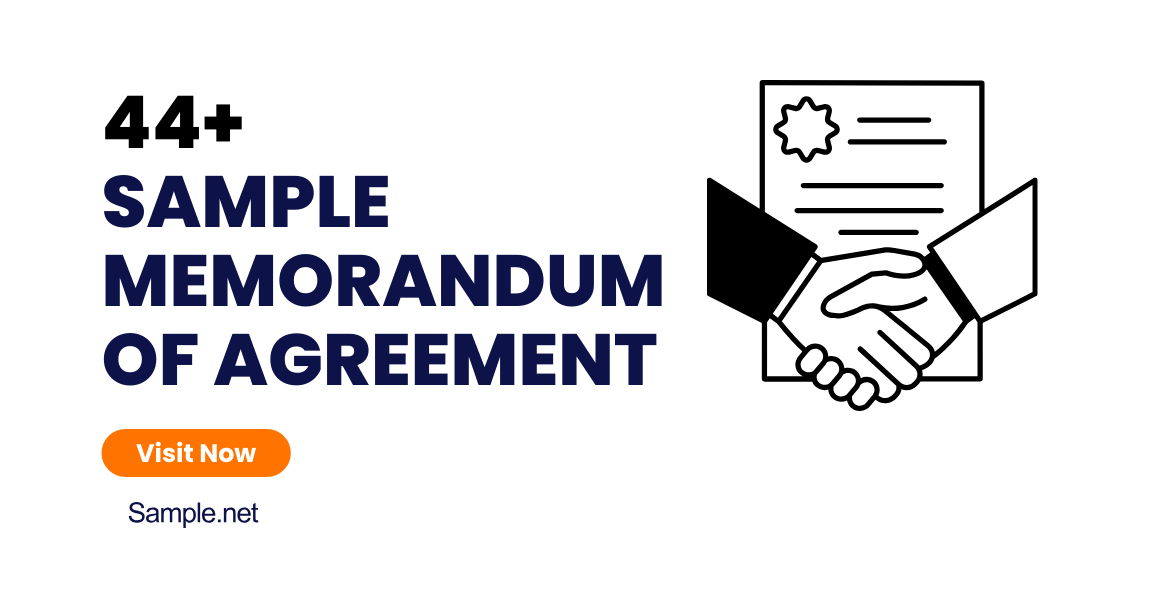 sample memorandum of agreement