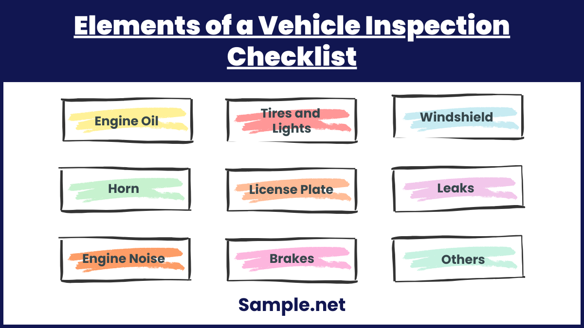 Elements of a Vehicle Inspection Checklist