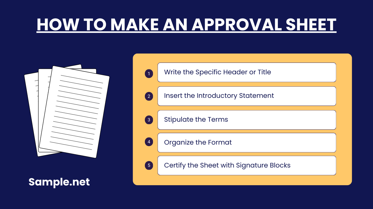 How to Make an Approval Sheet