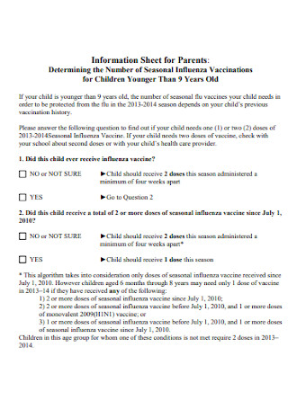 Information Sheet for Parents