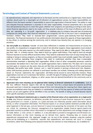 Interpreting Financial Statements