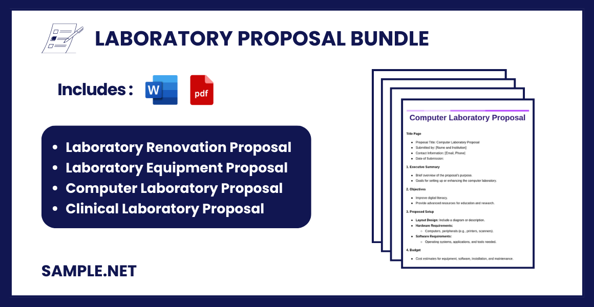 laboratory proposal bundle