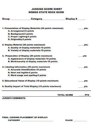 Competition Judging Criteria For Bloming Beauty  PDF  Clothing   Aesthetics