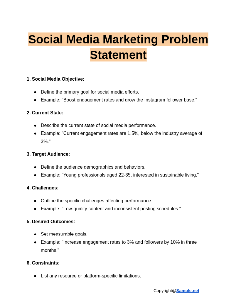 Social Media Marketing Problem Statement Google Docs 01 03 2025 04 20 PM