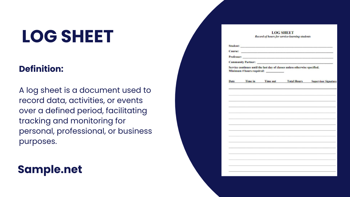 Log Sheet