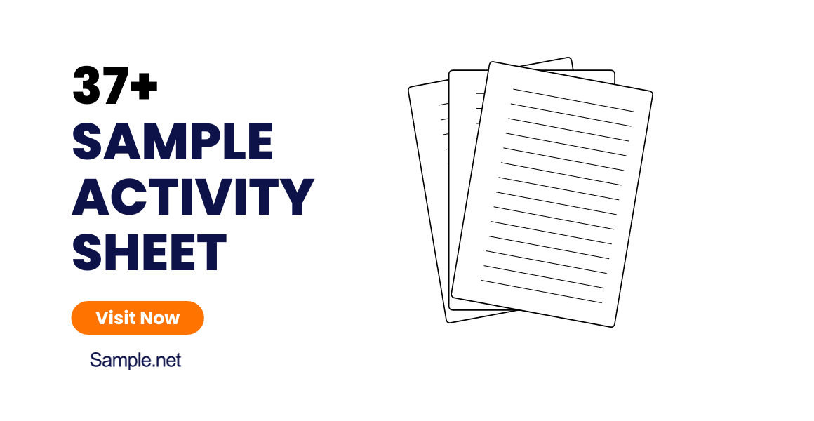 sample activity sheet templates