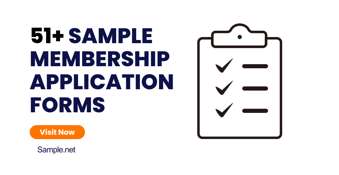sample membership application forms