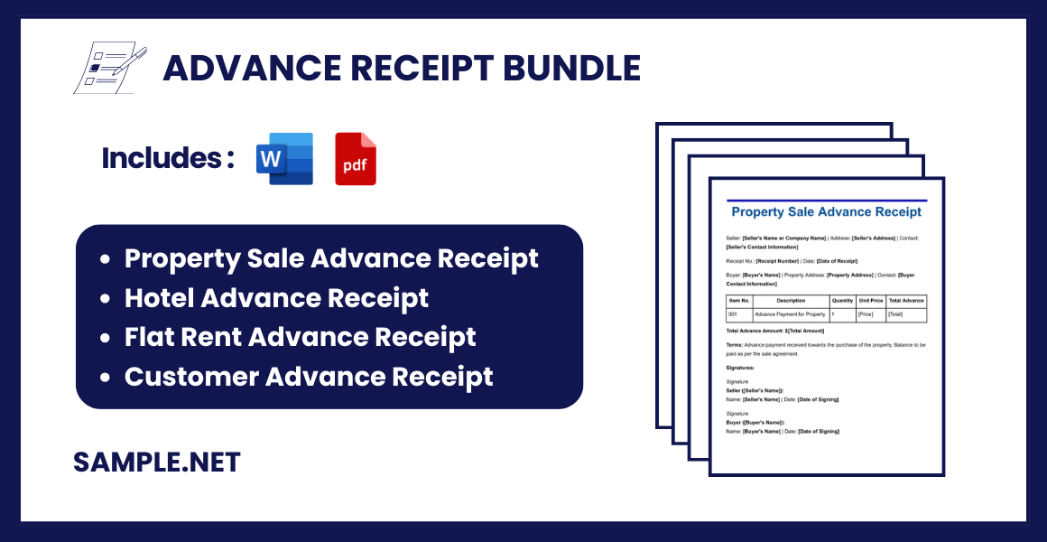 advance receipt bundle