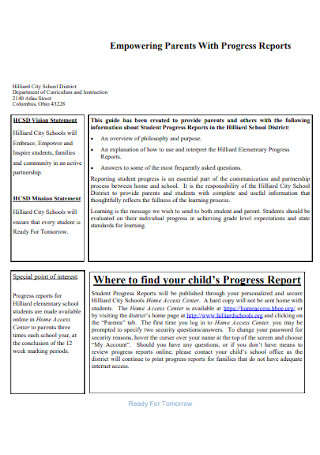 Empowering Parents With Progress Reports
