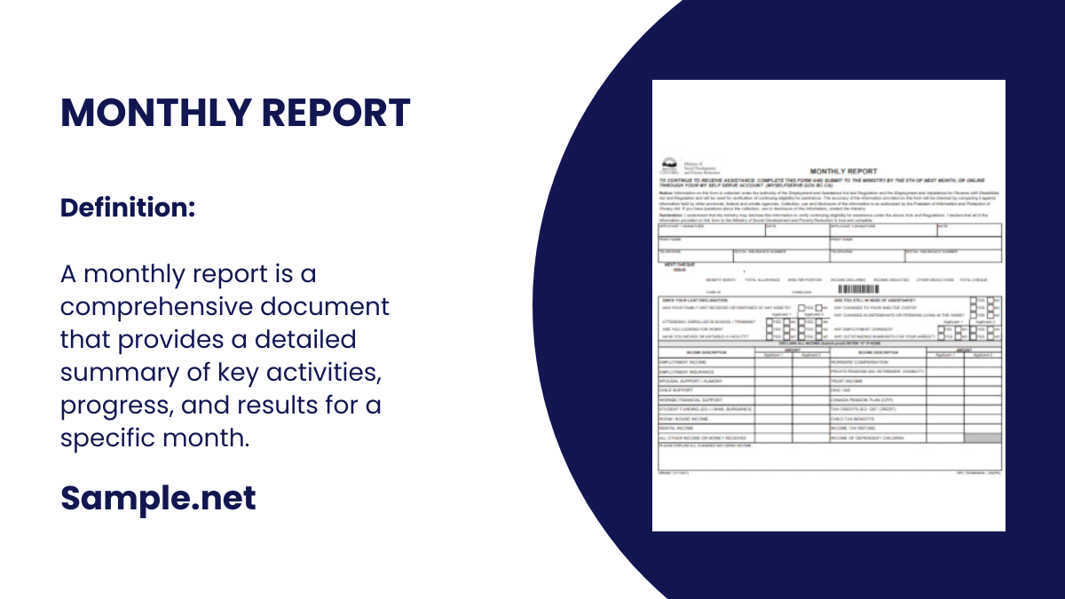 monthly report