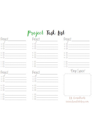 Project Task List